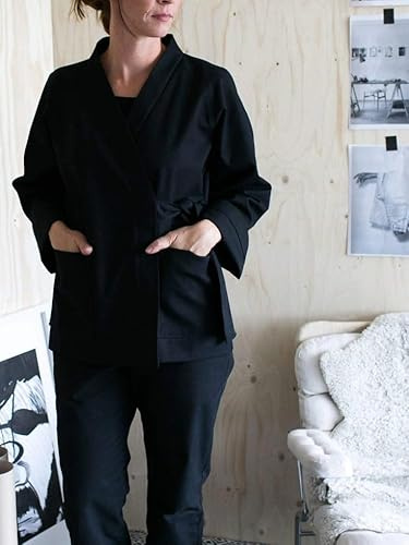 The Assembly Line Sewing Pattern Wrap Jacket Jackets XS-L