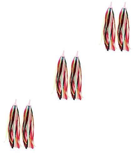 Toddmomy 3paare Bunte Lenkerquasten Für Kinderfahrräder Und Roller Farbenfrohe Dekoration Mit Glänzenden Ribbons Für Und Scooter Einfache Für Spaß Beim