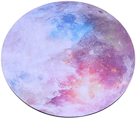 MAGICLULU Mauspad Mauspads Rund Gummi Mauspad-Design Bequeme Handballenauflage Naturkautschuk Zartes Himmelsmuster für Bar