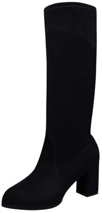 BGFIPAJG Regalo Natale Divertente Stivali Donna Invernali Sotto Il Ginocchio Stivaletti Donna Marroni Con Tacco Stivaletti Tutto Nero Bimba 32 Stivali Donna Con Tacco 42