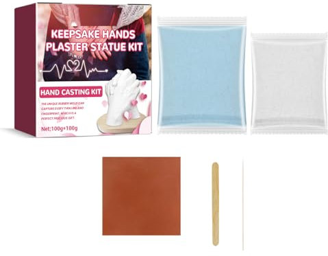 Clone 3D Handabdruck Set,Handabdruck Set für Paare,Gipsabdruck Hände Paar,Gips Handabdruck Set Paare,Pärchengeschenke,Jahrestag