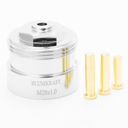 BLUMKRAFT Metalladapter für Heizkörper M28 x1.0 – M30 x 1.5, kompatibel mit Vama und Kosmia. Thermostatventil M28-M30 M28F-M30M