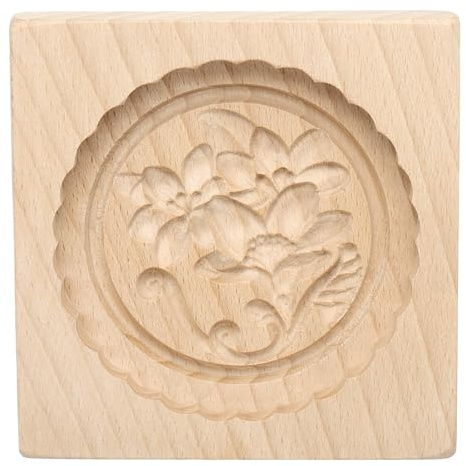 QUARKZMAN 10cm x 10m Stampo per biscotto in Legno Gardenia Intagliato | Timbro Pressa biscotto
