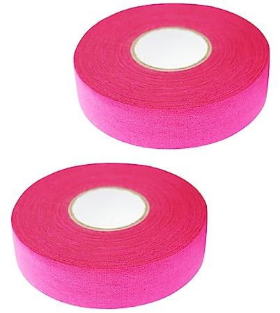 SUPVOX 2pièces Ruban Adhésif pour Bâtons De Hockey Tape Anti-Glisse Étanche Durable pour Entraînement Sportif Rosy