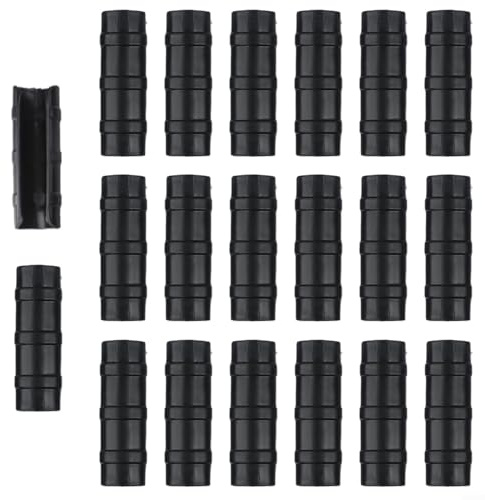 Robuste Gewächshausfolien-Reihenabdeckungsclips, Set mit 20 Rohrschellen für Reifen und Heringe (32 mm)
