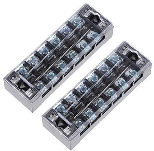 CHILDWEET 5piezas Regleta De Terminales Duales Aisladas Para Conexiones Eléctricas De Bloque De Conexión Protección Para Maquinaria y Electrodomésticos