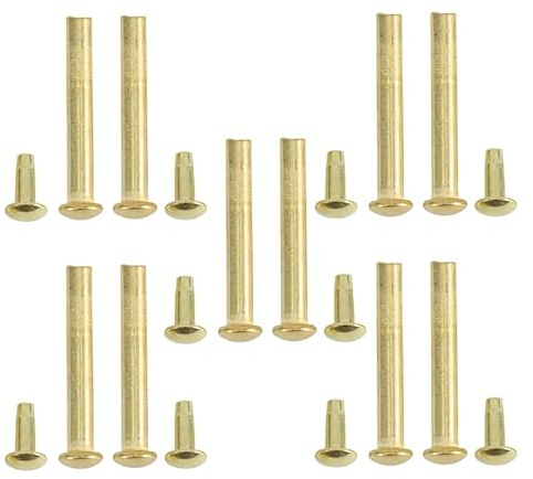 HOLIDYOYO Lot de 10 rivets de rechange pour axe d'éventail Goupille Accessoire de réparation Serre-joint pliable Rivet d'axe d'éventail à main