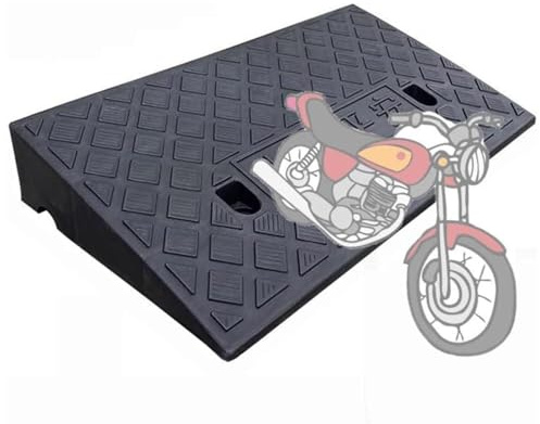 rutschfeste Auto Rampe 3-22cm Hoch Leichte Tragbare Türschwellenrampe Auffahrkeil Schwerlast Rollstuhlrampen Hohe Belastung,50x13x3cm