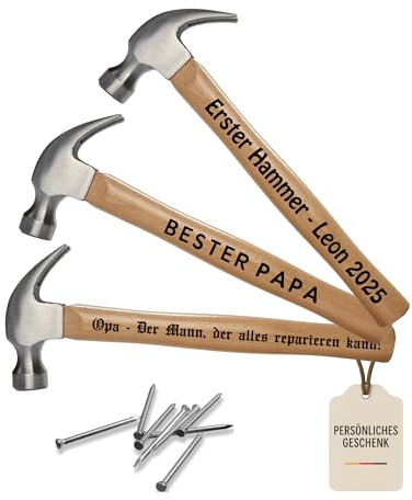 Hammer personalisiert, Gravur, Geschenk zum Vatertag
