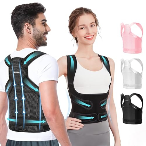 ZEDAOTC Corrector de postura de soporte de espalda para mujeres y hombres, enderezador de hombros, soporte de espalda completo ajustable, alivio del dolor de espaldas superior e inferior