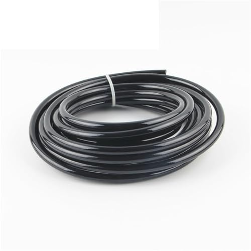 Conduites de frein Tuyau de frein tressé en nylon et acier inoxydable AN3, 5 m/lot, pour fluide hydraulique, PTFE, pour gazole et carburant(BLACK NYLON)