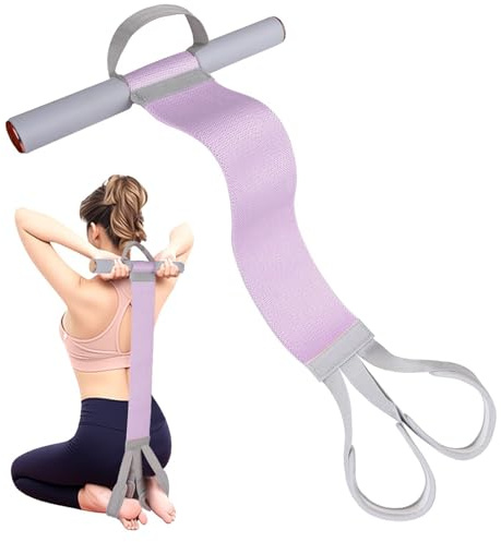Set Elastici Fitness 2-in-1 in Tessuto con Maniglie e Pedale Antiscivolo, Elastici Palestra da 120 lbs per Allenamento Completo e Riabilitazione, Include Elastico a 8, Viola