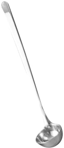 LOORGVEL Cuillère à Miel Inox à Long Manche Cuillère à Sucre et Assaisonnement Pratique Ustensile de Cuisine Résistant et Facile à Mesurer pour Buffet et Restauration