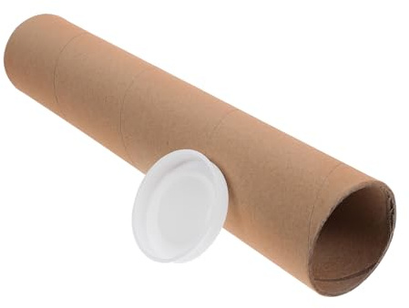 POPETPOP Tubo di Cartone Rigido in Carta Kraft Tubo di Carta per Artigianato e Progetti DIY Conservazione Poster e Disegni per Scuola Interno Spessore