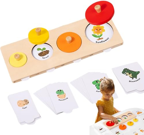 Juego De Emparejamiento Para Niños,Educativo Interactivo | Juego De Cartas De Emparejamiento De Aprendizaje De Idiomas,Para Niños En Edad Preescolar Masculinos Hembras Pequeños Casa Aula Viaje