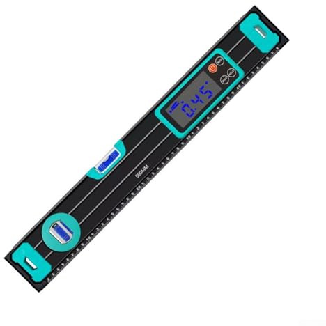 Yuanpgky Digitale Anzeigewaage mit Magnetfuß und LED-Bildschirm für Bau und Ingenieurwesen, 200/300/400/500 mm ABS elektronischer Winkelmesser mit ± 0,05 ° Genauigkeit (500 mm)