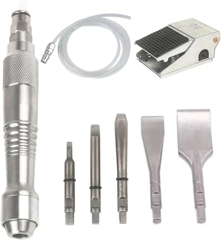 Mini Air Chisel Pneumatic Hammer Shovel Micro Flux Chipper Gas Pencil Medical Gypsum Cast(Set 4)