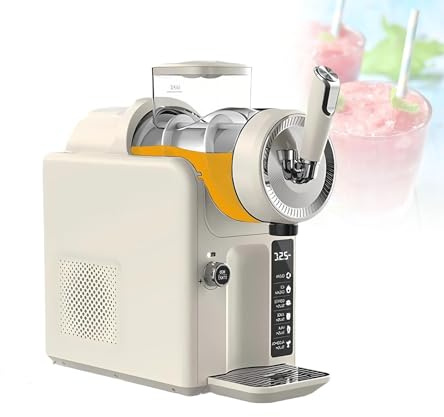 Macchina per Milkshake Macchina per Slush 1.8l Con 360° Miscelazione, LED E Pulizia Automatica – Bevande Ghiacciate Domestiche Senza Ghiaccio E Funzionamento Silenzioso(White)
