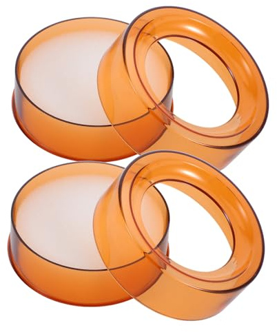 SUPVOX Lot de 2 Éponges Humides Transparentes Orange en Plastique, Humidificateurs Doigts, Accessoires de Bureau pour Compter L’argenté, Outil D’humidification pour Usage Financier