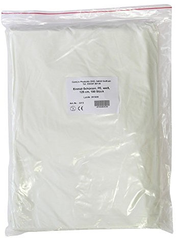 SCHÜRZE Einmal PE weiß 125 cm 100 St