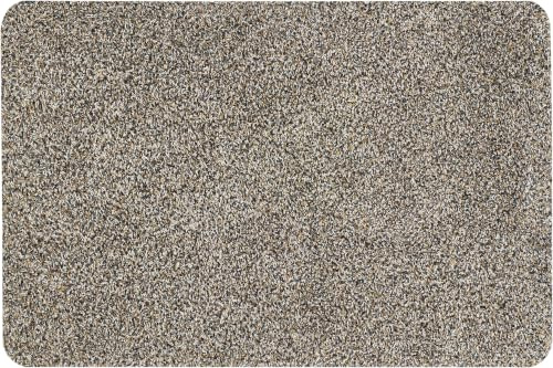andiamo Fußmatte innen Samson – waschbare Baumwoll-Schmutzfangmatte - rutschfest, saugstark & hochwertig - Fußabtreter für den Eingang | 60 x 100 cm, Granit