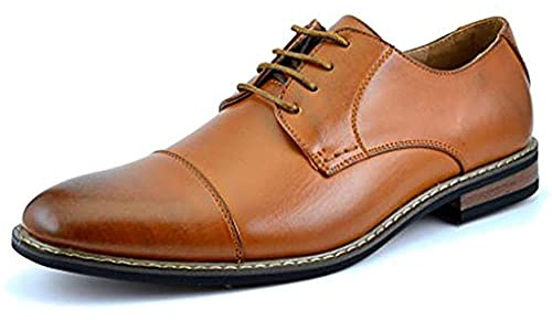 Bruno Marc Herren Derby Schnürhalbschuhe Klassischer Business Anzugschuhe BRAUN Prince-6 Talla 39.5EU/7US
