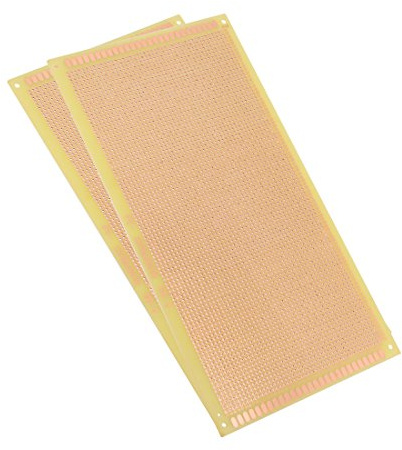 sourcing map 2Stk. 130x250mm einseitige Universal Gedruckt Schaltung Leiterplatte zum Löten DE de