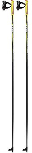 LEKI CC 300 Langlaufstöcke, Schwarz/Weiß/Anthrazit (Hell)/Neongelb, 150 cm