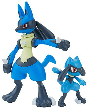 Bandai Hobby - Maquette Pokemon - 44 Riolu & Lucario Pokepla 8cm - 4573102602718