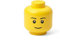 LEGO Storage Head (MINI) - BOY - Polypropylene Storage Box with Lid for Kids' Toy Storage Stackable Organizer and Fun Storage Solution