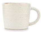 House Doctor Taza pequeña Pion Blanco | Taza de café de gres | Diseño danés en estilo Scandi