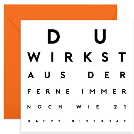 Central 23 - Lustige Geburtstagskarte – Du wirkst aus der Ferne - Humorvolle Glückwunschkarte zum Geburtstag für Männer Frauen Ihn Sie - Mit witzigen Aufklebern