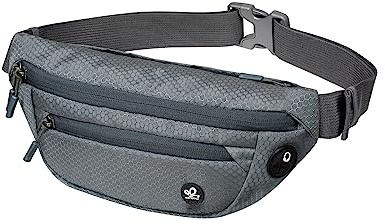 WATERFLY Bauchtasche Gürteltasche Sport Klein: Sportlich Unisex Hüfttasche Stylisch Leicht Hipbag für Outdoor Reise Wandern Travel Herren Damen