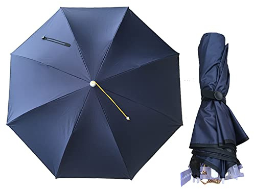 Fishing Umbrella Caps, Large Folding Umbrella Hat, Parasol Surface 120cm, Vinyl Sunshade and Rainproof, Fishing Head Umbrella, Fishing Gear Hat Umbrella, for Hiking Beach Camping Outdoor Activities