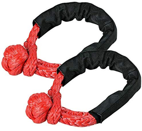 TOTMOX 2 corde di traino con grillo morbido per ATV Truck Marine, cinghie di recupero esterno monopezzo, nero/rosso/verde/arancione/blu