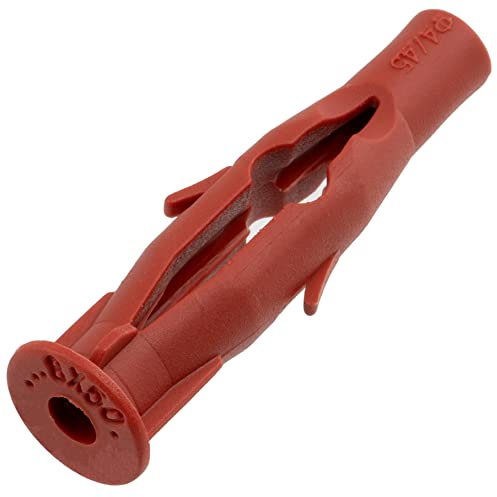 AERZETIX - C64980 - Set di 30 tasselli universali 8х50mm - in nylon - fissaggio in calcestruzzo mattone pietra cemento cellulare materiali cavi pannelli costruzione vite in legno telaio