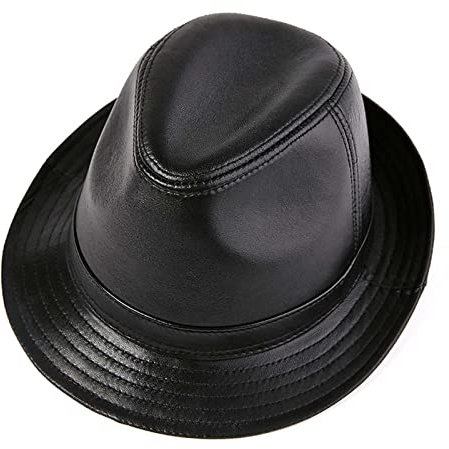 Panamá Sombrero Hombre Sombrero de Jazz Piel de Oveja Gorro Ancha Hat Caballeros Fedora Sombreros Vestir Trilby Cap