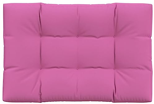 vidaXL Palettenkissen, Kissen für Gartenmöbel Hocker Sofa, Wasserabweisendes Sofakissen, Sitzkissen Palettenpolster Gartenkissen, Rosa Stoff