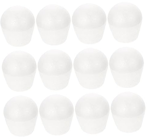 HEMOTON 24 STK Kuchen-Embryo-schimmel Kreativ Geformte Tortenattrappen Gefälschte Hochzeitstorte Kuchen Attrappen Kuchendummies Selber Machen Kuchen-Modell Schaum Modellieren Weiß Styropor
