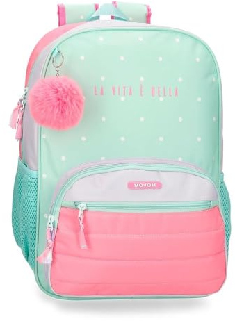 MOVOM La vita è Bella Mochila Escolar Verde