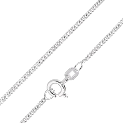trendor Panzerkette Für Anhänger Silber 925 Robuste Halskette 1,6 mm 15711 | zauberhafte Kette für Frauen, wunderschöne Silberkette