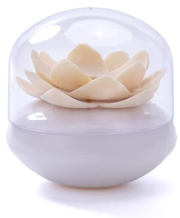 AutomáTico Palillero Dispensador Caja for bastoncillos de algodón Lotus con cubierta a prueba de polvo, soporte for bastoncillos de algodón Lotus, Base decorativa for habitación/soporte for palillos d
