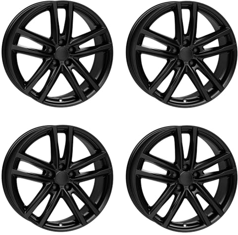 4x Rial Felgen Alufelgen X10 8.0Jx18 ET30 5x120 racing-schwarz kompatibel mit BMW 1 2 3 4 5 6 7 M135i M235i X1 X3 X4 Z4 Z4 M