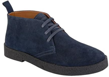 Roamers Mens Leather Desert Boots | Real Suede, Leather Lined