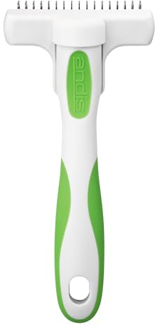 Andis Deshedding Tool - Dog Deshedding Brush - Effectively Removes Undercoat - Deshedding Brush for Dogs & Cats - Helps Strip Coat to Reduce Shedding - Rubber Grip Handle