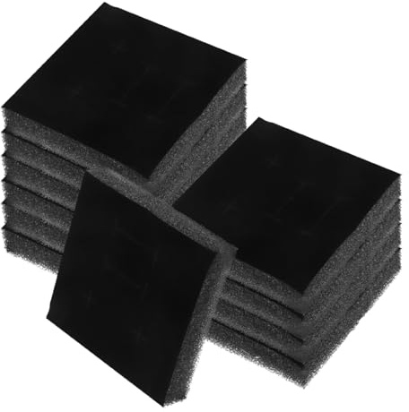 DEARMAMY 20 Stück Schmuckkästchen Schwammeinlagen Polster Für Ringbox 5x5cm Kratzschutz Schmuckeinsätze Für Ringe Halsketten Ohrringe Organizer Zubehör Für Geschenk Präsentation