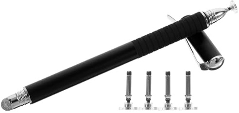 HOMSFOU 5-teiliges Set Kapazitive Stifte Für Computer Löschbare Stifte Kapazitiver Stift, Bildschirmstift Tablet-Eingabestift Schwarze Stifte Tablett Mit Stift Intelligenter Stift Black