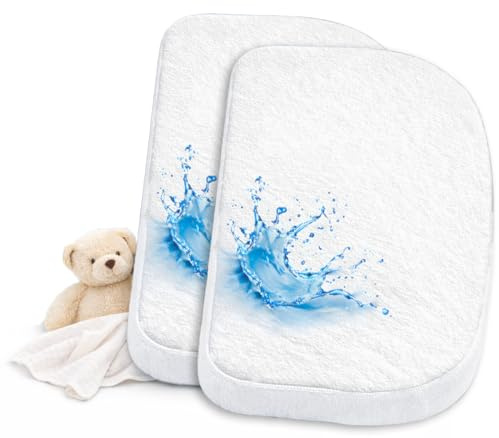 Lovely Hippo Matratzenschoner 50x89-100% Wasserdicht – kompatibel mit Babybay Maxi, Boxspring, Comfort und Comfort Plus – Wasserdichter Matratzenschoner Beistellbett (2, 50 x 89 cm)