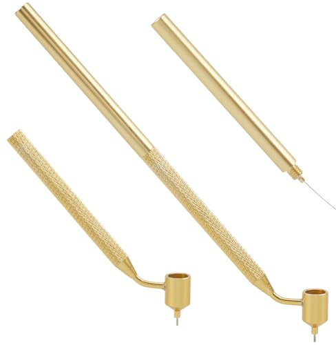 GORGECRAFT Feiner Linien Malstift Aluminium Fineliner Fluid Writer Farbauftragsstift Mit 0.3 Mm Dampfspitzen Präziser Abgeschrägter Lackausbesserungsstift Für Autos Kratzerreparatur Kunsthandwerk Kall