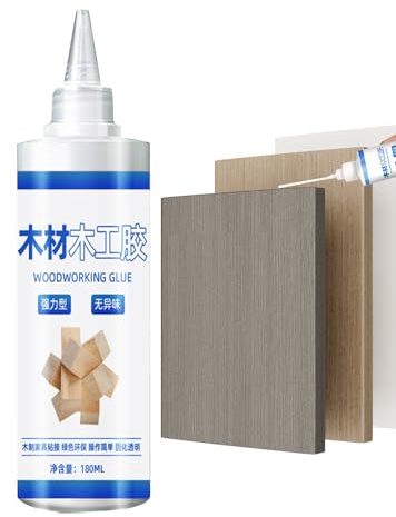 Pegamento madera para trabajo manual - pegamento bbois transparente | Co-liste de carpentier transparente et Écologique de 180 ml | Seguramente pegamento, madera, enfriamiento multifuncional para